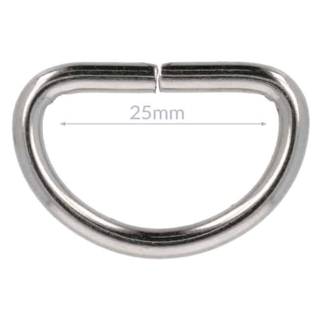 D-rengas 25mm hopea