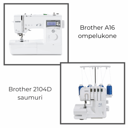 Brother ompelukone ja saumuri